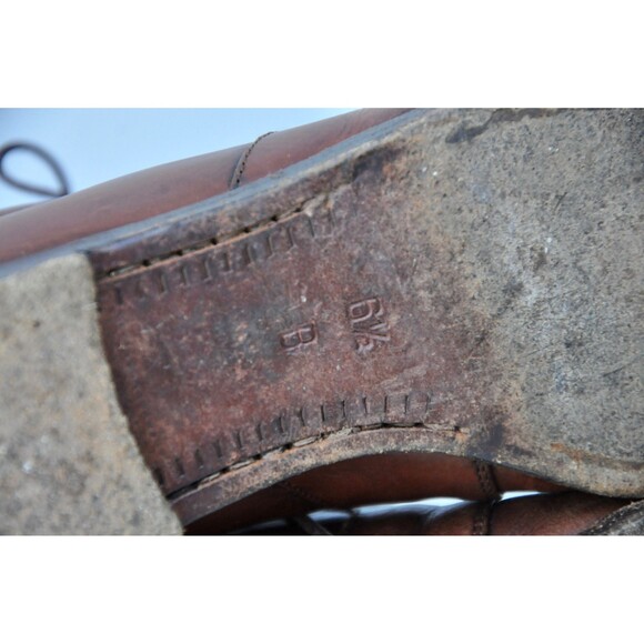 Vintage Lace Up Ankle Boots Cole Haan made in Italy Booties Victorian Style 6.5 - Picture 9 of 10